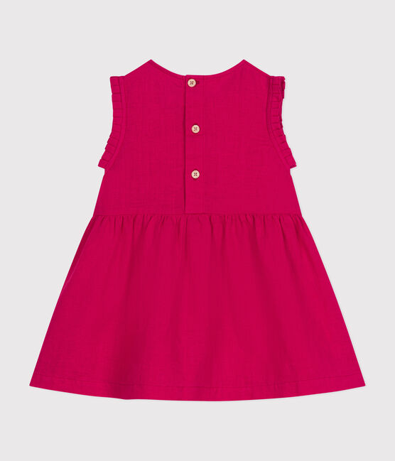 Babies' Sleeveless Linen Dress DELHI pink