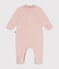 Babies' velour pyjama suit SALINE pink