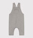 Babies' long fleece dungarees
