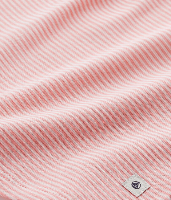Girl's milleraies stripe pyjamas GRETEL pink/LAIT white