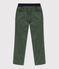 Unisex Straight-Fit Medium Velour Trousers VALLEE green
