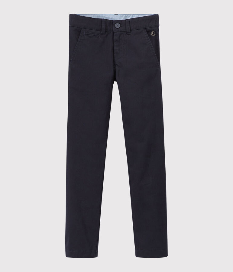 Boys' Gabardine Trousers SMOKING blue