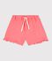 Children's plain cotton shorts pink