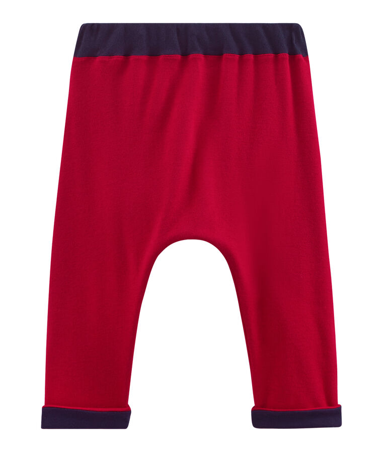 Baby boys' knit trousers red