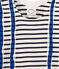 Kimono breton for woman MARSHMALLOW white/SMOKING blue