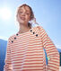 Women's Buttoned Cotton Breton Top
