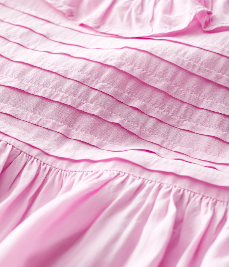 Baby Girls' Short-Sleeved Cr&ecirc;pe Dress pink