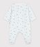 Babies' fox print tube knit pyjama suit white/multicolor