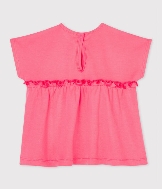Baby Girls' Short-Sleeved Plain Blouse CUPCAKE pink