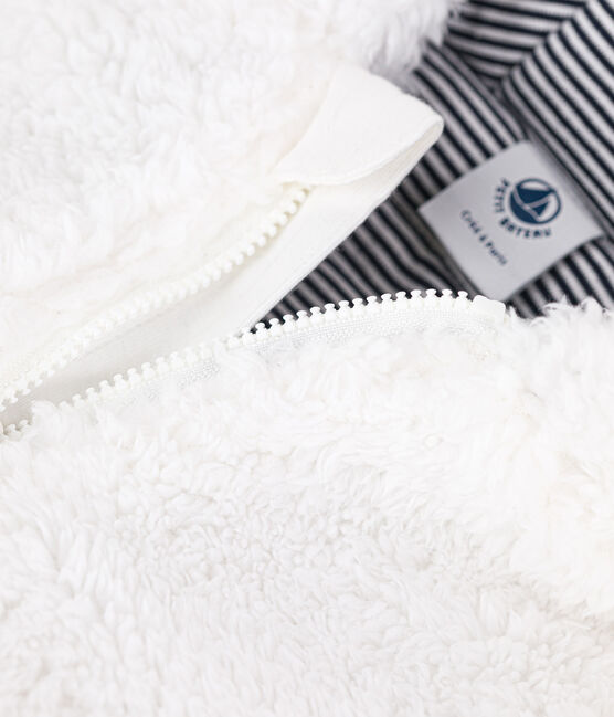 Babies' Soft Sherpa Coat MARSHMALLOW white