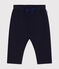 Babies' quilted tube knit trousers SMOKING blue