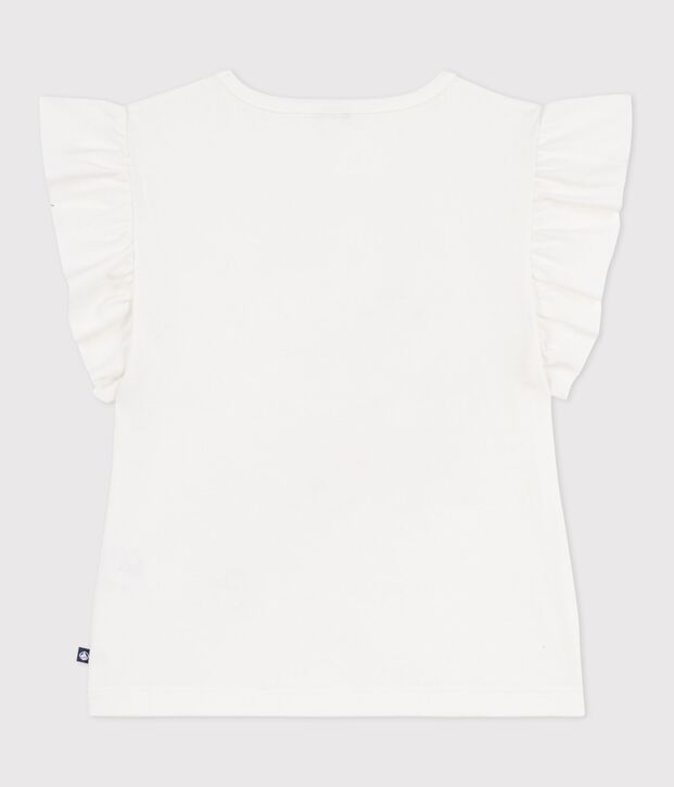 Children's short-sleeved cotton T-shirt white