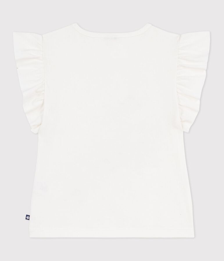 Children's short-sleeved cotton T-shirt white
