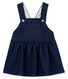 Baby girls' dungaree dress in denim look jersey