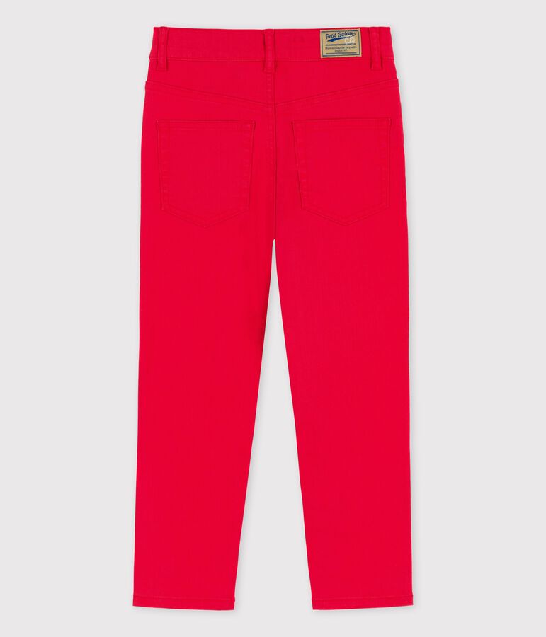 Unisex Denim Trousers PEPS red