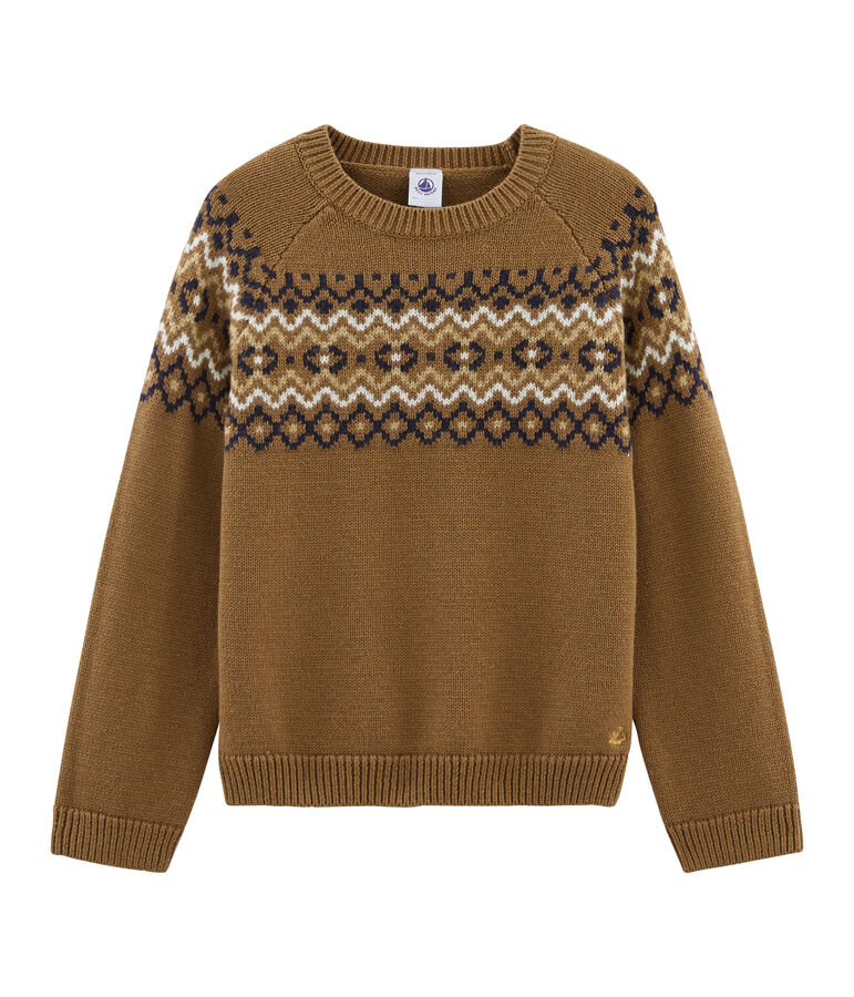 Girls' Pullover brown/multicolor