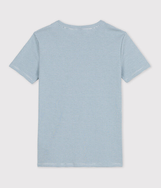 Women's Iconic Organic Cotton Round Neck T-Shirt ROVER blue/MARSHMALLOW white