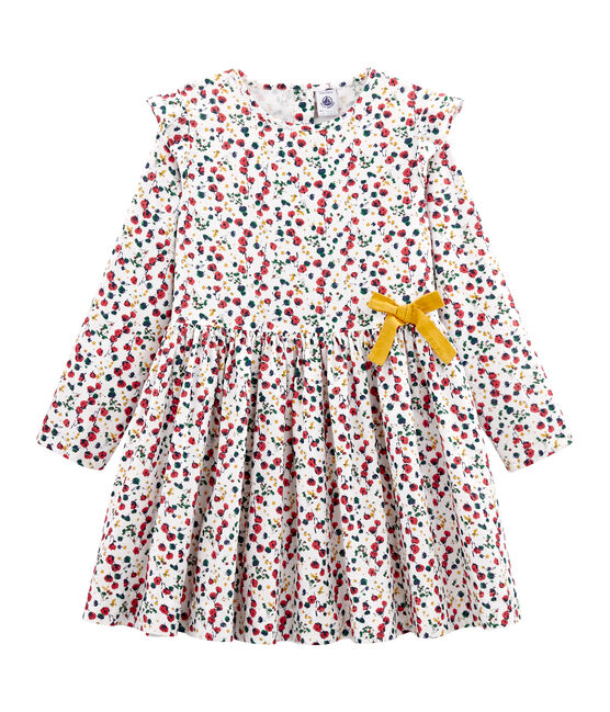Girls' Print Dress MARSHMALLOW white/MULTICO white