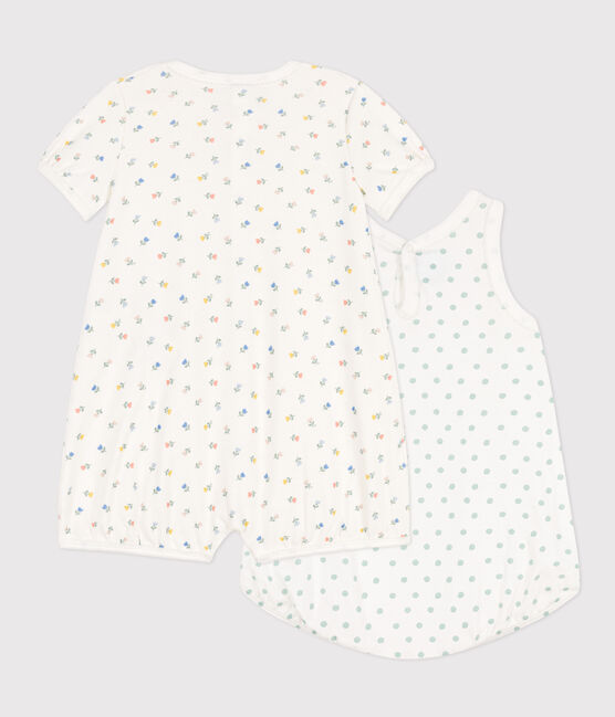 Babies' Floral Cotton Playsuits - 2-Pack variante 1