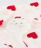 Heart Themed Cotton Comforter MARSHMALLOW white/TERKUIT red
