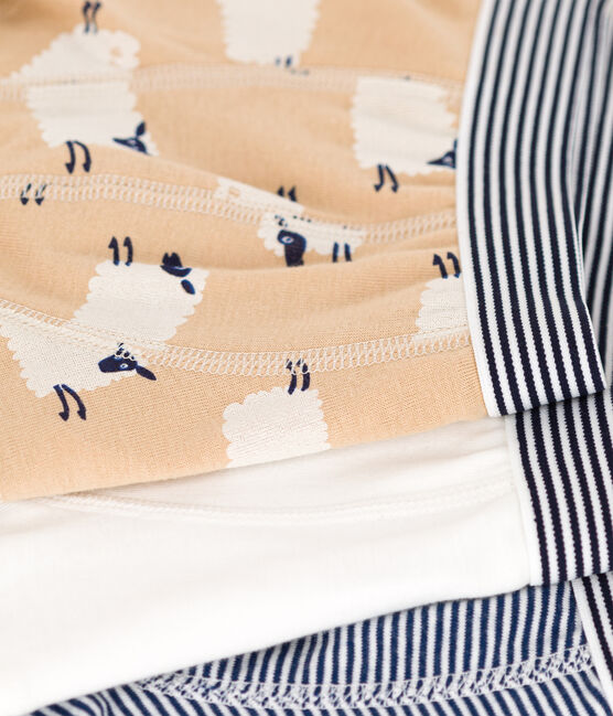 Boys' Sheep Patterned Cotton Boxer Shorts - 3-Pack variante 1