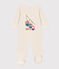 Babies' Velour Gondola Pyjamas MONTELIMAR CHINE beige