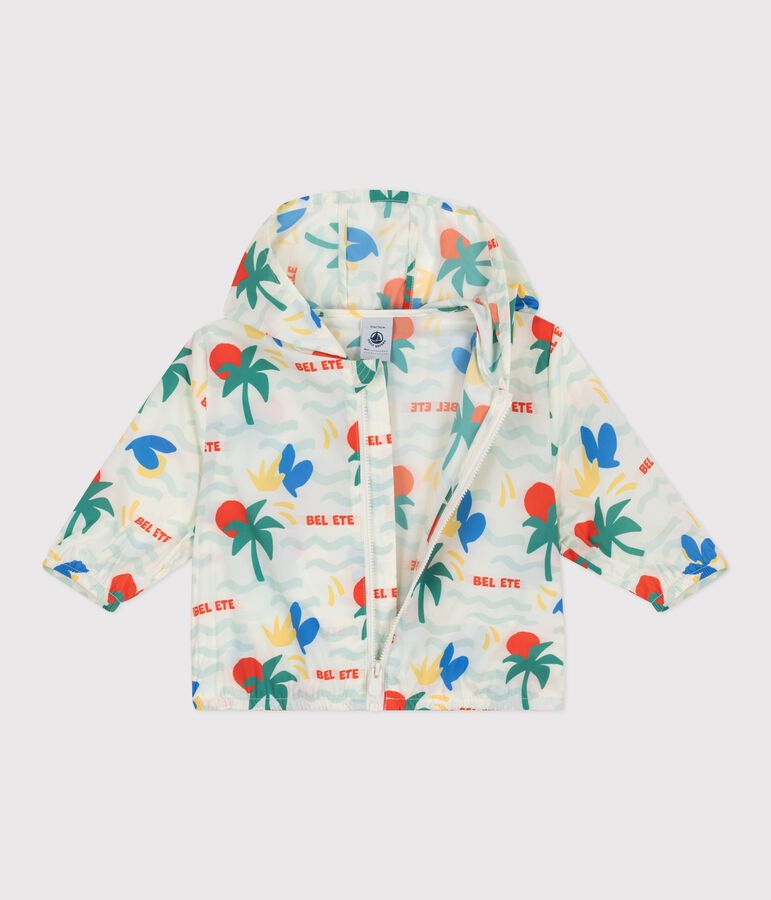 Babies' ultra-lightweight windbreaker MILK /MULTICO