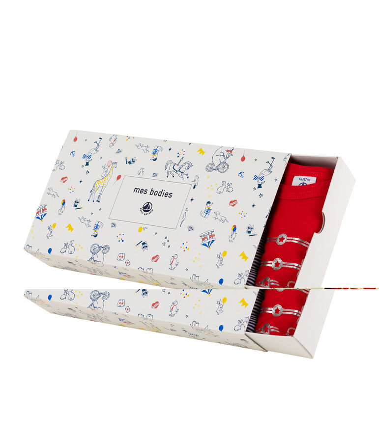 Baby Boys' Long-Sleeved Bodysuit - 5-Piece Set multicolor