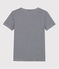 Women's Iconic Cotton V-Neck T-Shirt SMOKING blue/MARSHMALLOW white