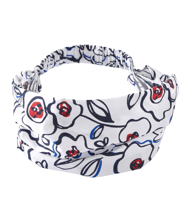 Girl's printed headscarf white/multicolor