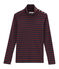women's plain polo neck SMOKING blue/OGRE red