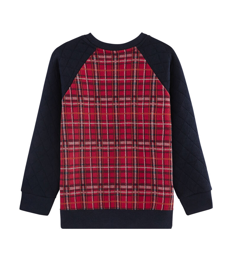 Boy's Sweatshirt red/blue/grey