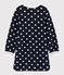 Girl's Long-sleeved Dress SMOKING blue/MARSHMALLOW white