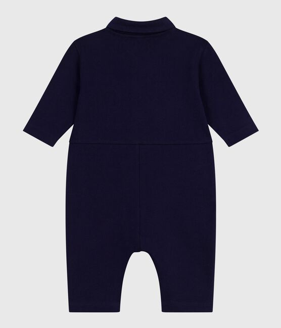 Babies' long, plain overall-style cotton playsuit SOIR