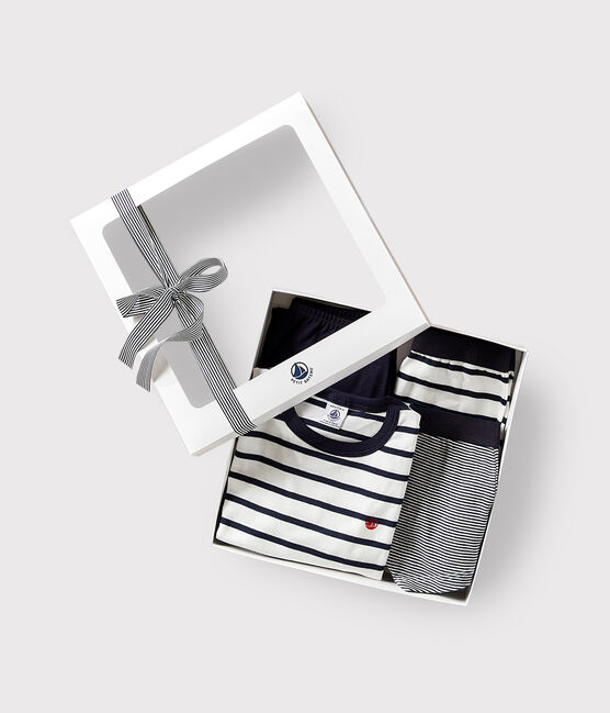 Cotton pyjama and stripey boxers gift box variante 1