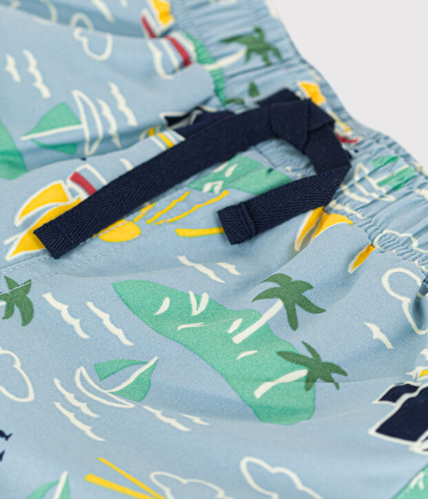 Babies' Recycled Fabric Swim Shorts blue/multicolor