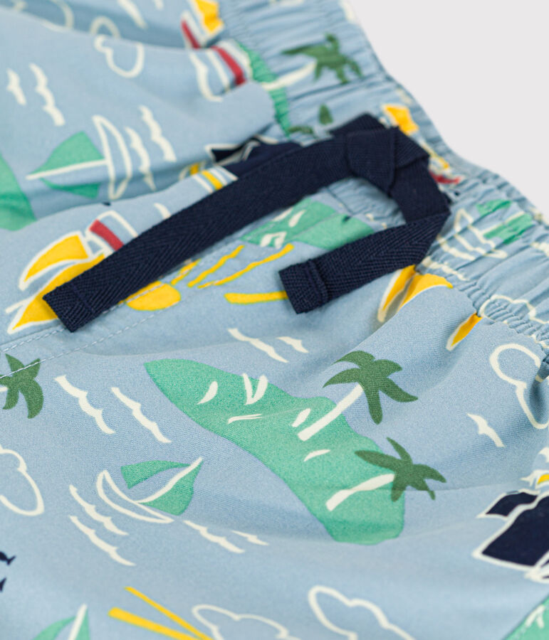 Babies' Recycled Fabric Swim Shorts blue/multicolor