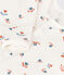 Babies' Cotton Jumpsuit/Sleeping Bag MARSHMALLOW white/MULTICO white