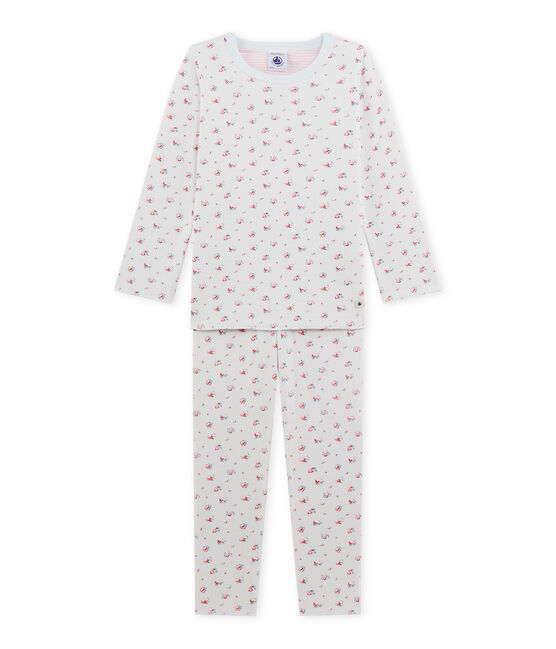 Pyjama fille imprimé petites fleurs BOCAL blue/MULTICO white