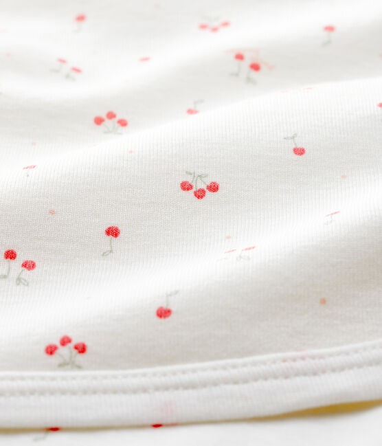 Babies' Organic Cotton Maternity Blanket MARSHMALLOW white/MULTICO white