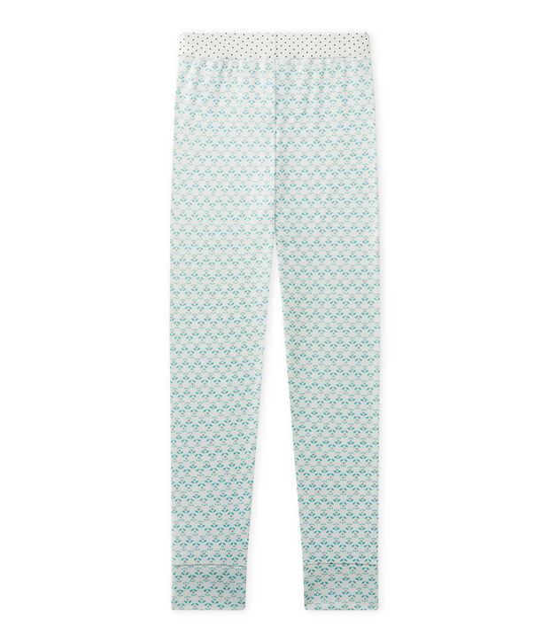 Girl's Mix & Match pyjama bottoms white/green/multicolor