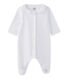 Baby girls' velour sleepsuit