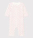 Babies' Heart Patterned Fleece Jumpsuit