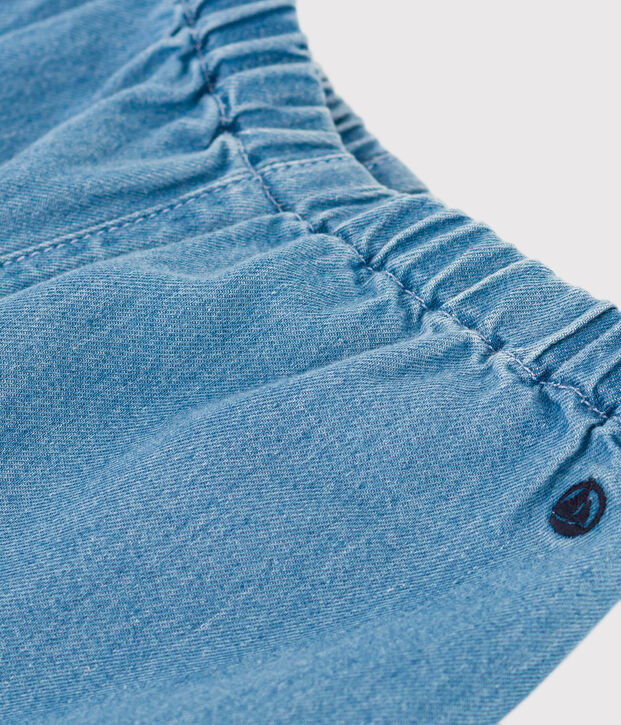 Babies' Organic Light Denim Trousers blue