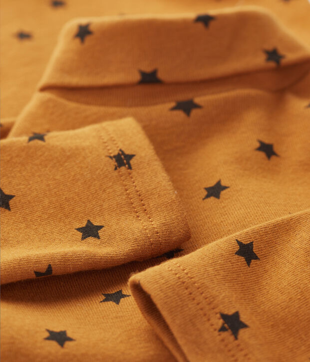 Unisex Babies' Long-Sleeved Roll-Neck Bodysuit brown/grey