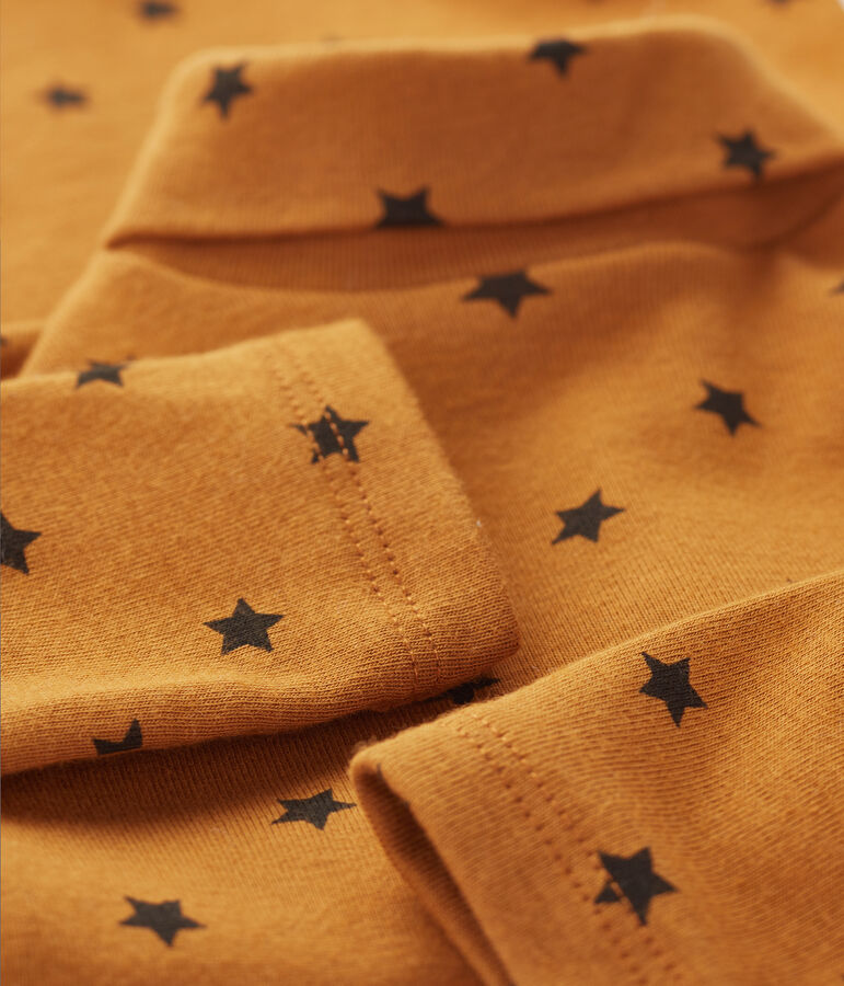 Unisex Babies' Long-Sleeved Roll-Neck Bodysuit brown/grey