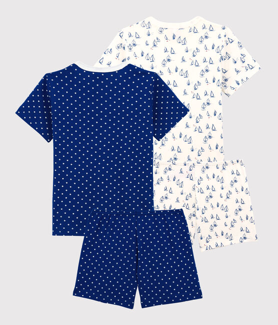 Boys' Sailboat and Stars Cotton Short Pyjamas - 2-Pack variante 1