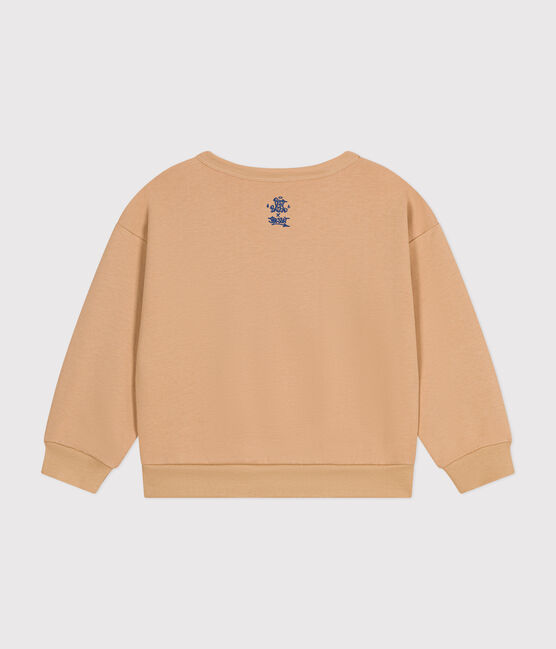 Children's unisex fleece sweatshirt TOURONE beige