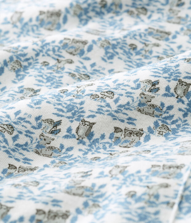 Baby Boys' Long Ribbed Jumpsuit white/multicolor