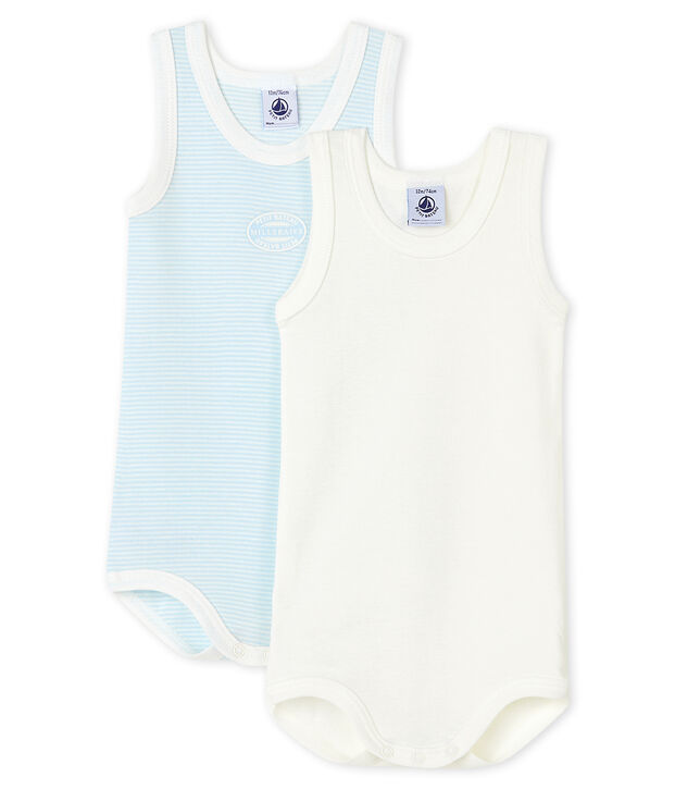 Baby Boys' Sleeveless Bodysuit - 2-Piece Set multicolor